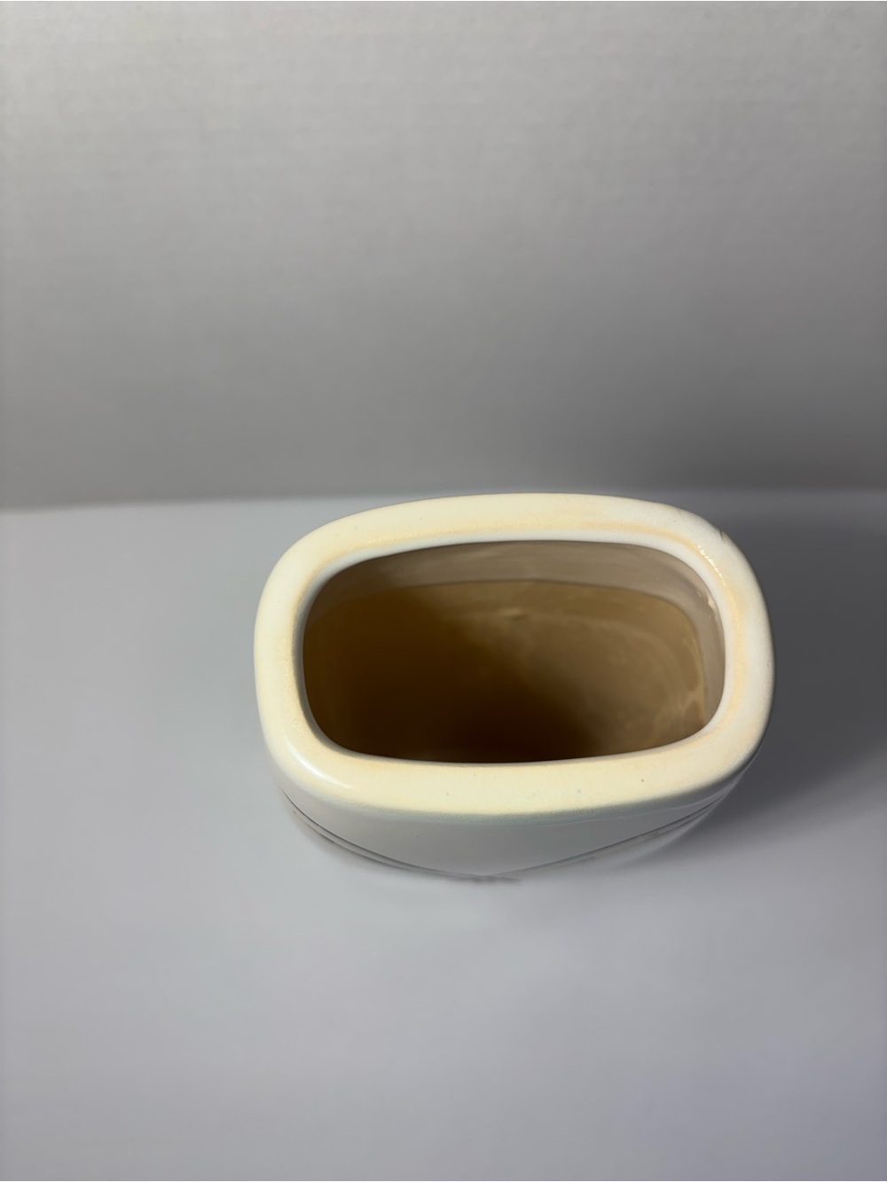 Norcal Creamy White Black Geometric Lines Ceramic 10” Vase Modern Home Accent - Picture 9 of 9